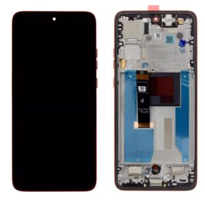 Motorola Edge 60 Neo (XT2509) LCD displej + Dotyková Deska + Přední kryt Originální kvalita Červená/Red - Service pack