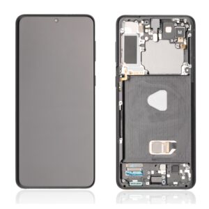 Samsung Galaxy S21+ (G996) LCD displej + Dotyk + Přední kryt Originální kvalita Černá/Black - Service pack