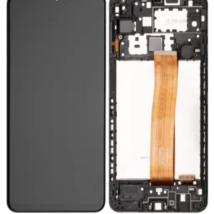 Samsung Galaxy A12 (A125) LCD displej + Dotyková Deska + Přední kryt Originální kvalita Černá/Black - Service pack