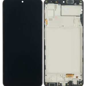 Samsung Galaxy A22 4G (A225) LCD displej + Dotyková Deska + Přední kryt Originální kvalita Černá/Black - Service pack