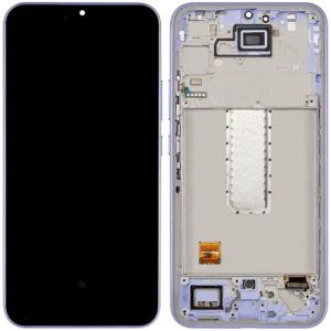 Samsung Galaxy A34 5G (A346) LCD displej + Dotyková Deska + Přední kryt Fialová/Purple Originální kvalita - Service pack