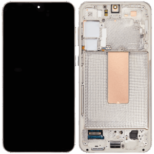 Samsung Galaxy S23+ (S916) LCD displej + Dotyk + Přední kryt Béžová/Cream - service pack