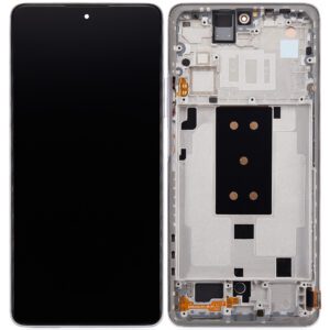 Xiaomi 11T LCD displej + Dotyková Deska + Přední kryt Bílá/White Originální kvalita - Service pack