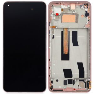 Xiaomi Mi 11 Lite (M2101K9AG) LCD displej + Dotyková Deska + Přední kryt Růžová/Pink Originální kvalita - Service pack