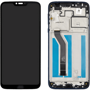 Motorola Moto G7 Power (XT1955) LCD displej + Dotyková Deska + Přední Kryt Power Modrá/Blue