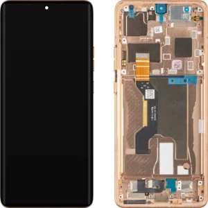 Motorola Edge 50 Ultra (XT2401) LCD displej + Dotyková Deska + Přední kryt Originální kvalita Broskvová/Peach - Service pack
