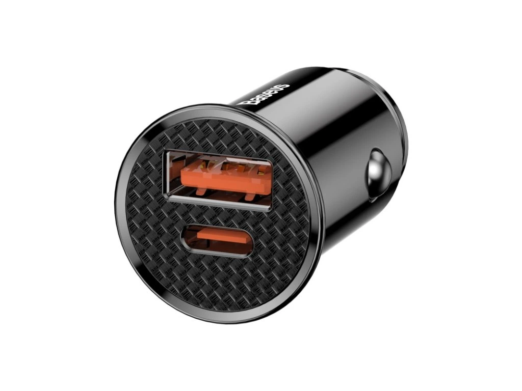 Baseus Circular Plastic A+C 30W PPS Car Charger (PD3.0 QC4.0+ SCP AFC) Black - Obrázek 4