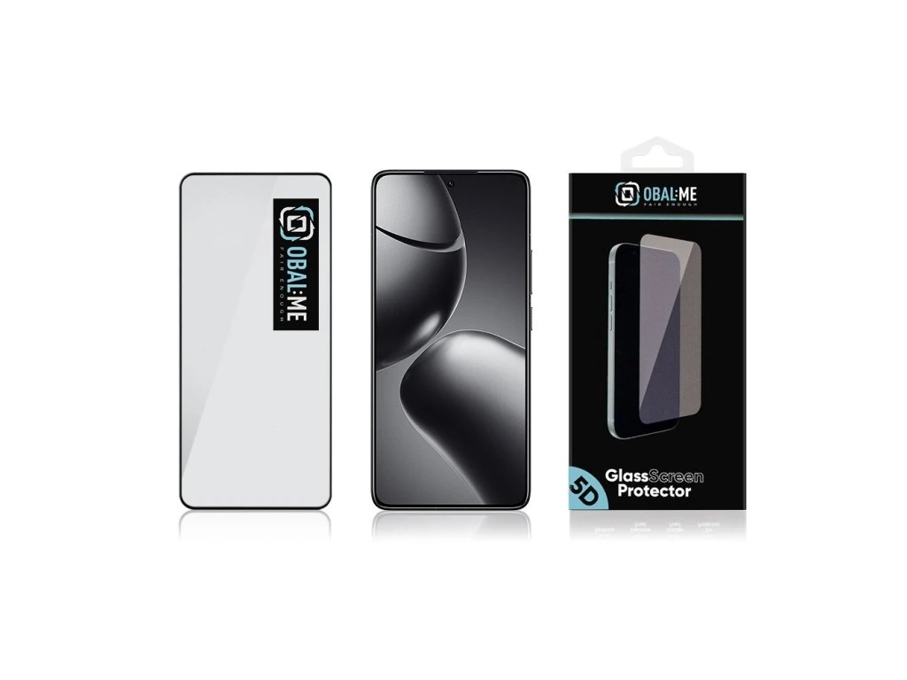 OBAL:ME 5D Tvrzené Sklo pro Xiaomi 14T/14T Pro Black - Obrázek 3
