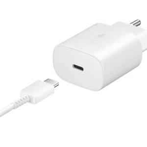 Samsung PD 25W nabíječka s rychlonabíjením a kabelem USB-C bílá