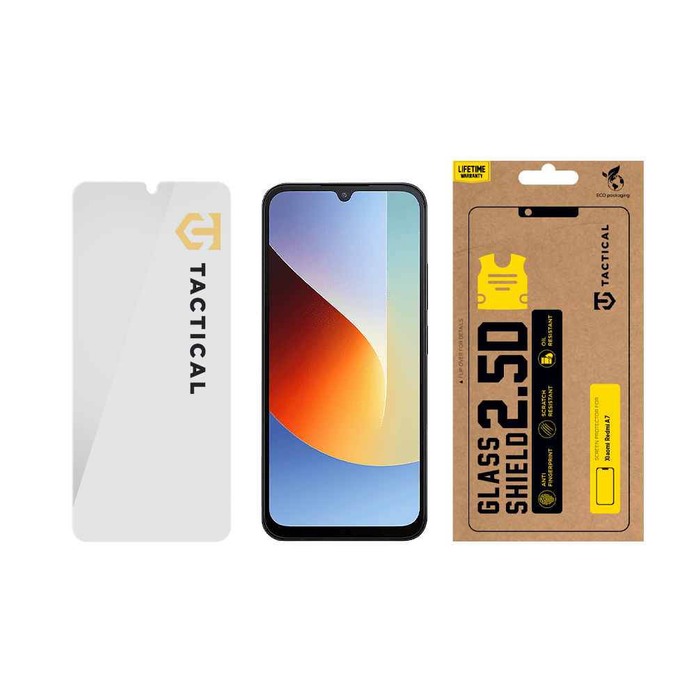 Tactical Glass Shield 2.5D sklo pro Xiaomi Redmi A7 Clear - Obrázek 3