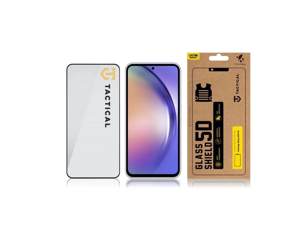 Tactical Glass Shield 5D sklo pro Samsung Galaxy A56 5G / A36 5G Black - Obrázek 2