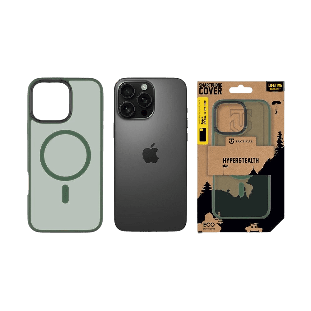 Tactical MagForce Hyperstealth Kryt pro Apple iPhone 16 Pro Max Forest Green - Obrázek 2