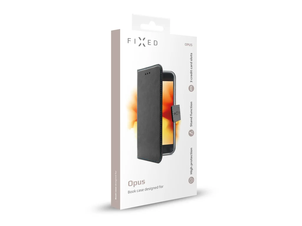 Pouzdro typu kniha FIXED Opus pro Nokia 7.1 Plus, černé - Obrázek 6