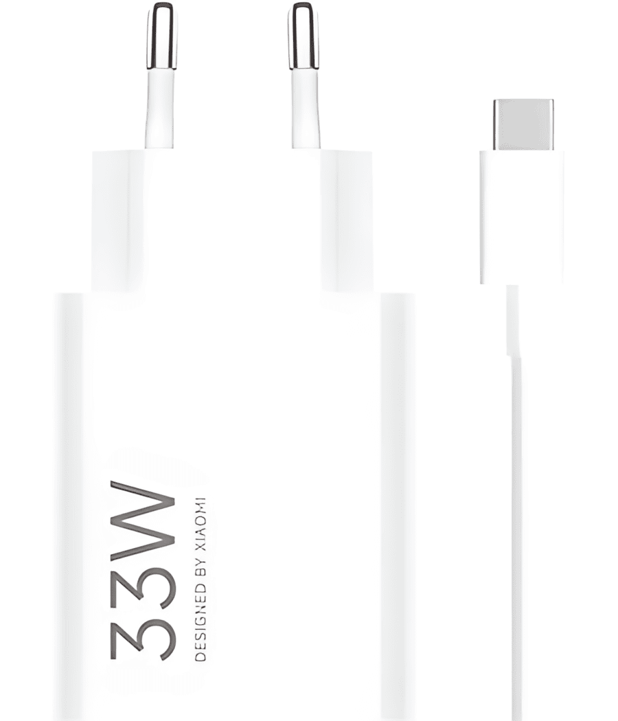 Xiaomi MDY-16-EF USB-A 33W Cestovní Nabíječka + USB-C 3A Datový Kabel White