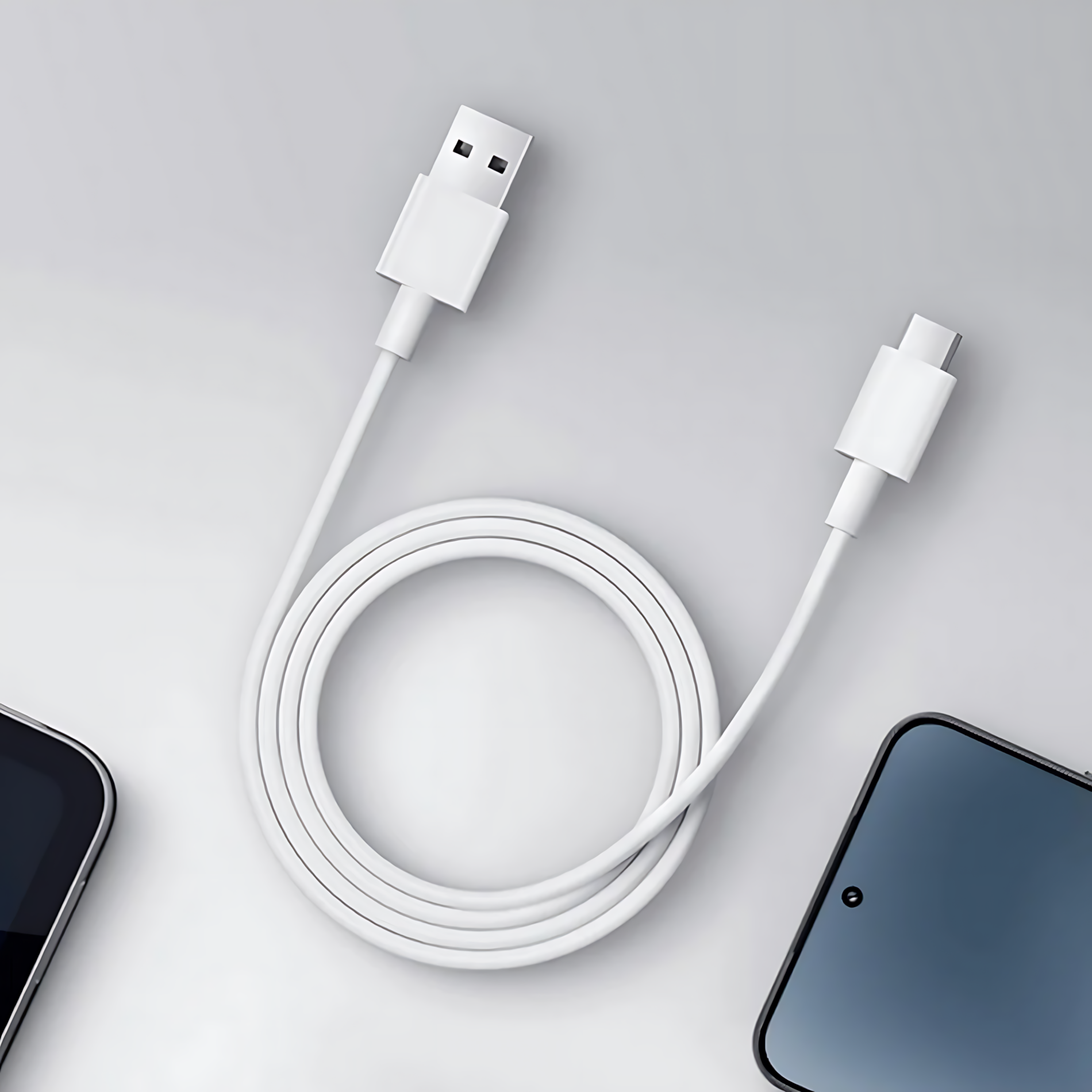 Xiaomi Original USB-A/USB-C Datový Kabel 3A 1m White - Obrázek 2