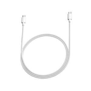 Xiaomi Original USB-C/USB-C Opletený Datový Kabel 3A 1m White