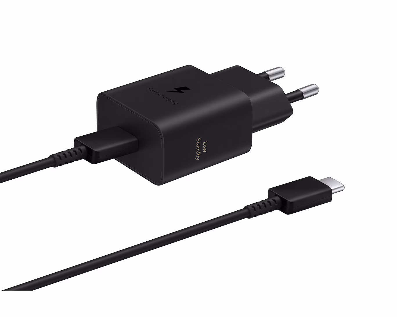 EP-T1510XBE Samsung USB-C 15W Cestovní nabíječka + USB-C Datový Kabel Black - Obrázek 3