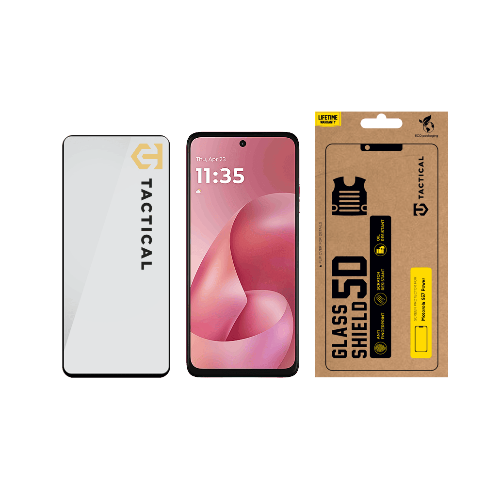 Tactical Glass Shield 5D sklo pro Motorola Moto G57 Power Black - Obrázek 3