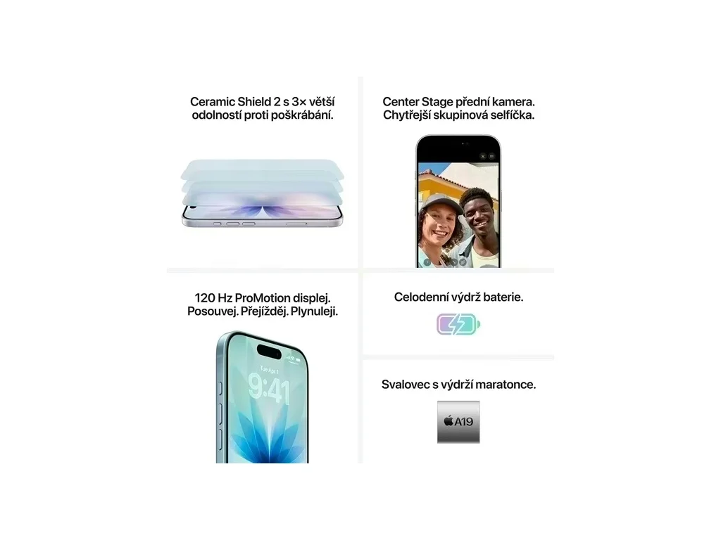 Apple iPhone 17 256GB Fialová/Lavander - Obrázek 2