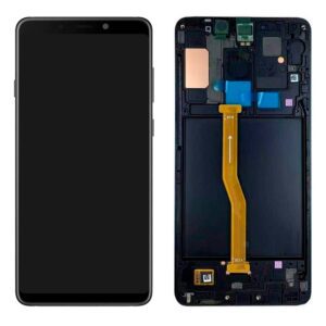 Samsung Galaxy A9 (A920) LCD displej + Dotyková Deska + Přední Kryt Černá/Black - Service pack